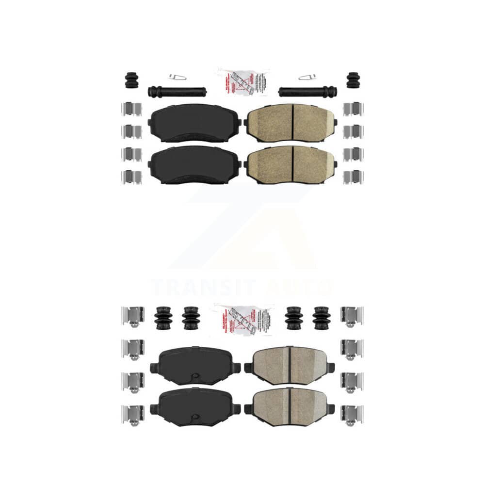 AmeriBRAKES - KNF-101239 - Front and Rear Disc Brake Pad Kits