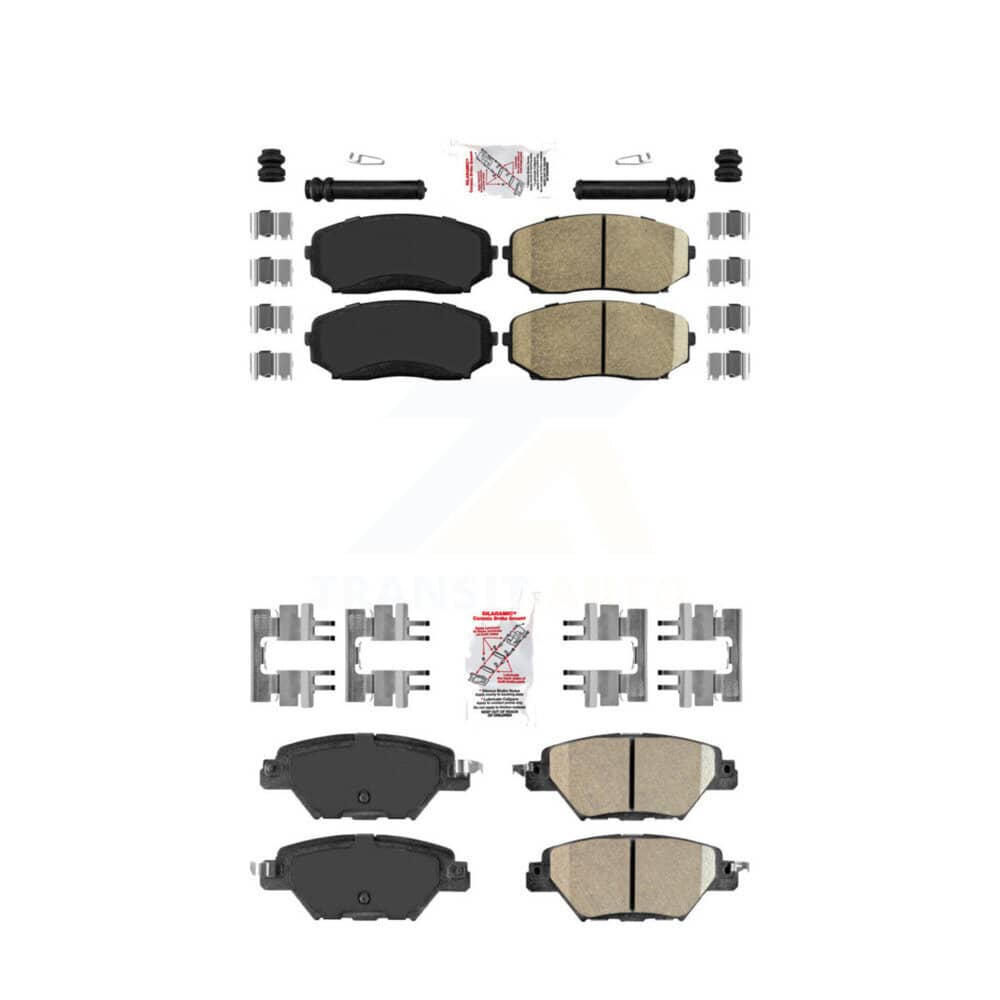 AmeriBRAKES - KNF-101241 - Front and Rear Disc Brake Pad Kits