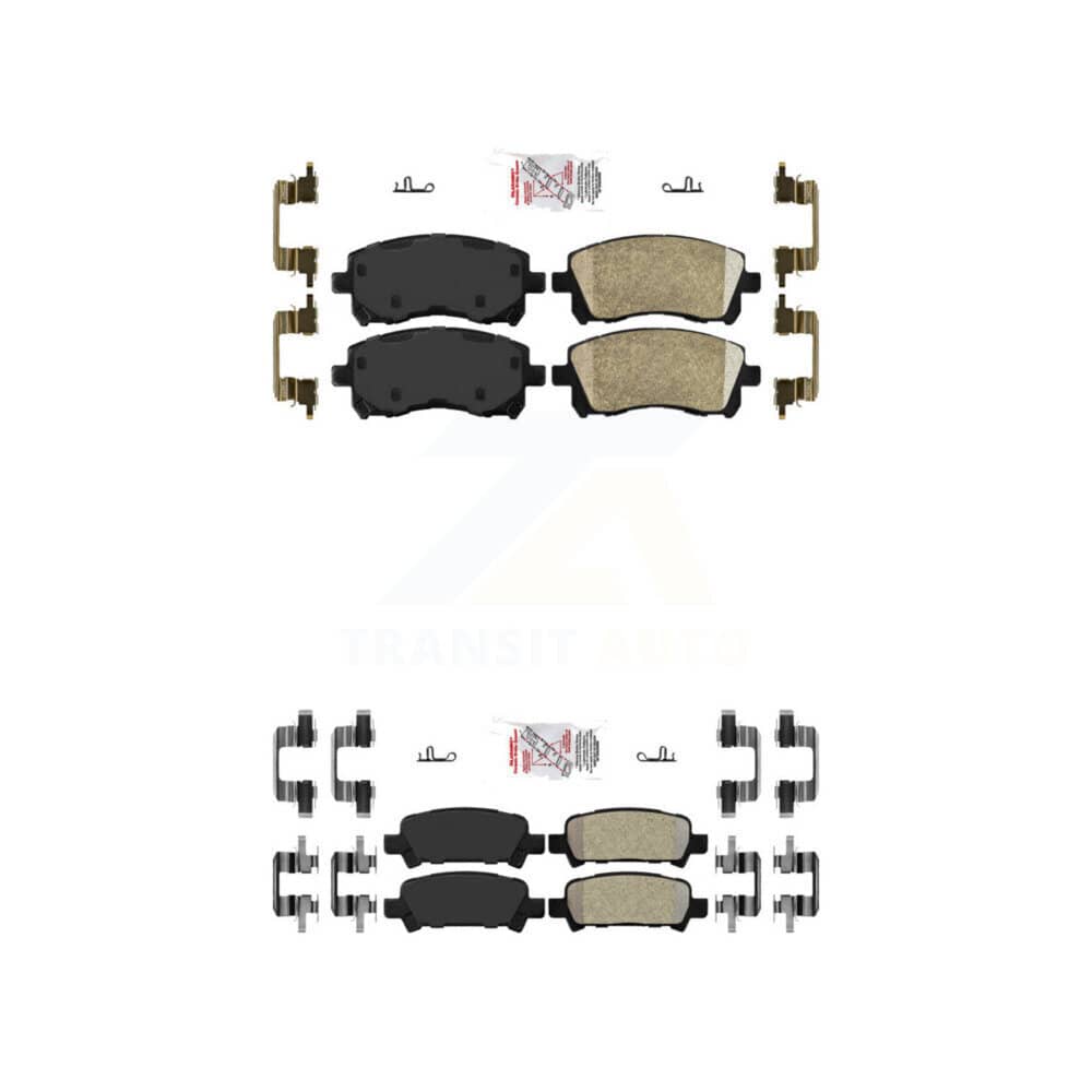 AmeriBRAKES - KNF-101245 - Front and Rear Disc Brake Pad Kits