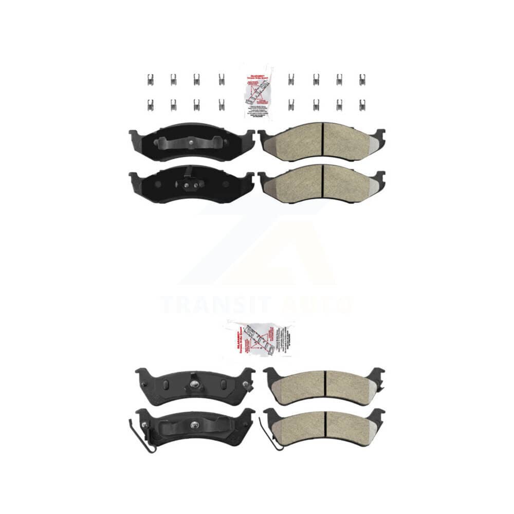 AmeriBRAKES - KNF-101246 - Front and Rear Disc Brake Pad Kits