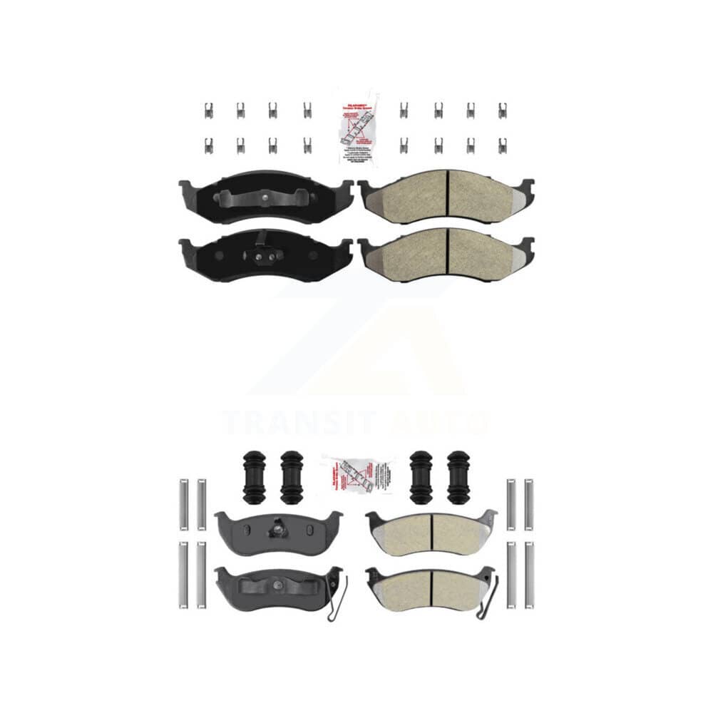 AmeriBRAKES - KNF-101247 - Front and Rear Disc Brake Pad Kits