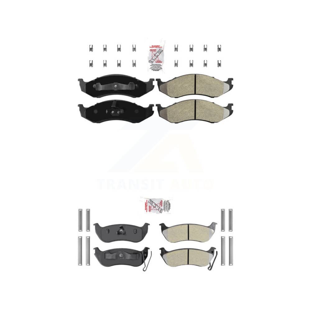 AmeriBRAKES - KNF-101248 - Front and Rear Disc Brake Pad Kits