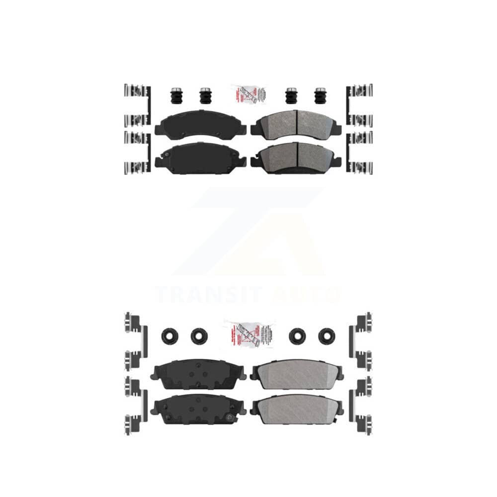 AmeriBRAKES - KNF-101253 - Front and Rear Disc Brake Pad Kits