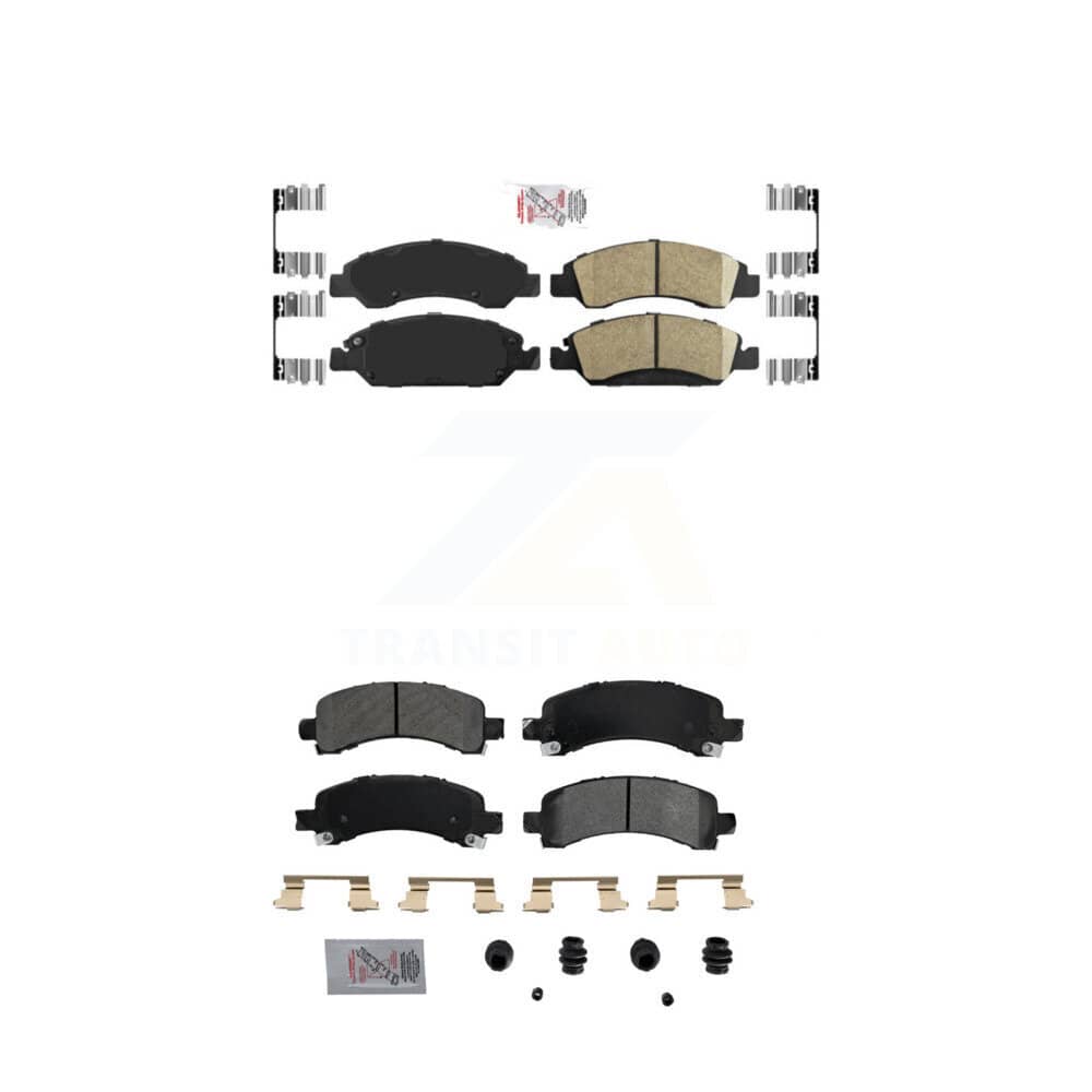 AmeriBRAKES - KNF-101257 - Front and Rear Disc Brake Pad Kits