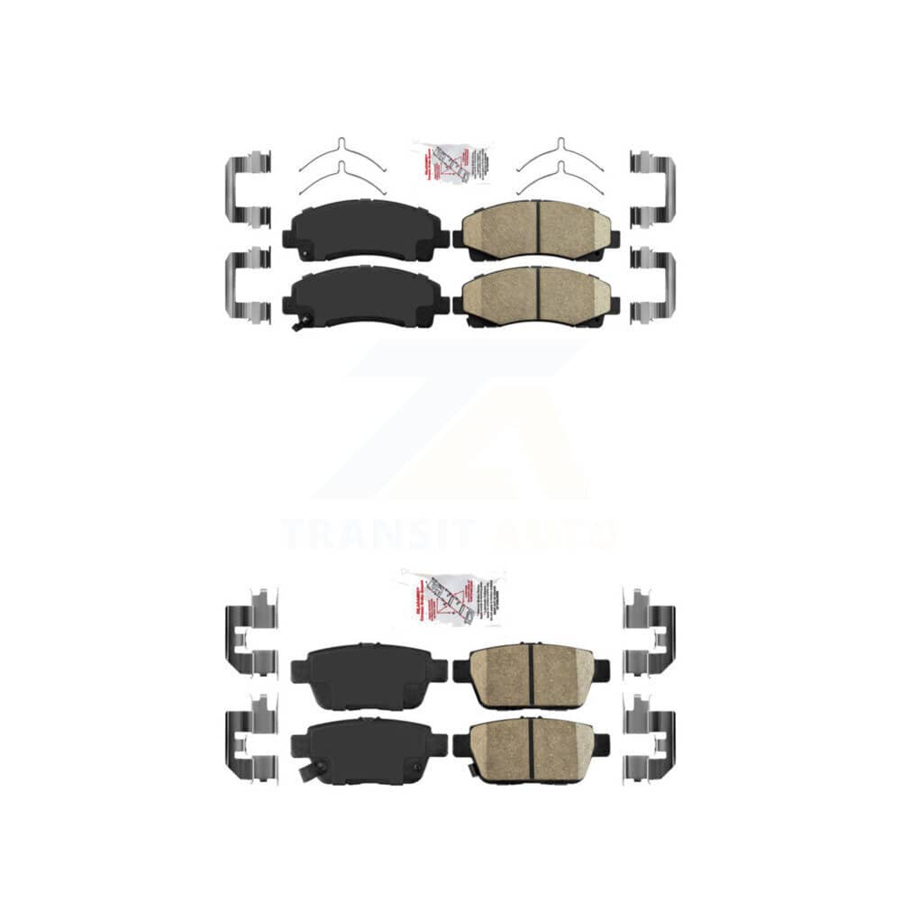 AmeriBRAKES - KNF-101281 - Front and Rear Disc Brake Pad Kits