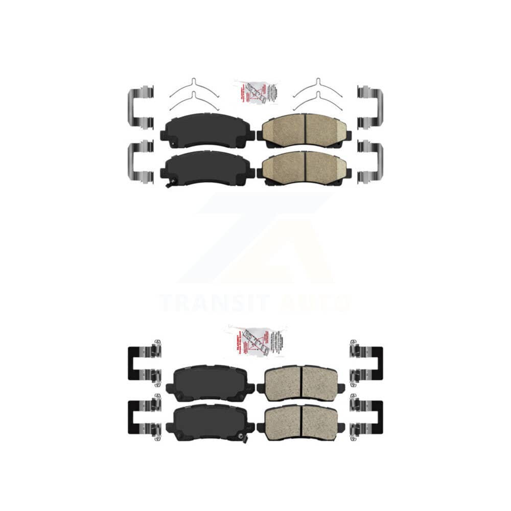 AmeriBRAKES - KNF-101286 - Front and Rear Disc Brake Pad Kits