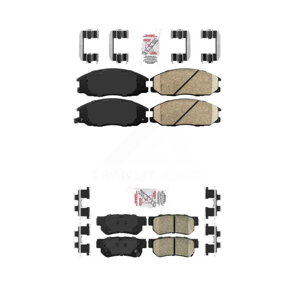 AmeriBRAKES - KNF-101288 - Front and Rear Disc Brake Pad Kits