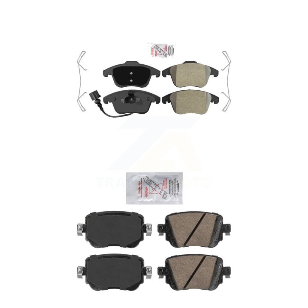 AmeriBRAKES - KNF-101338 - Front and Rear Disc Brake Pad Kits