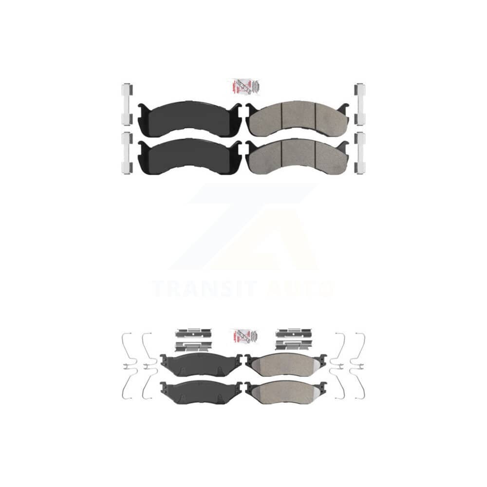 AmeriBRAKES - KNF-101348 - Front and Rear Disc Brake Pad Kits