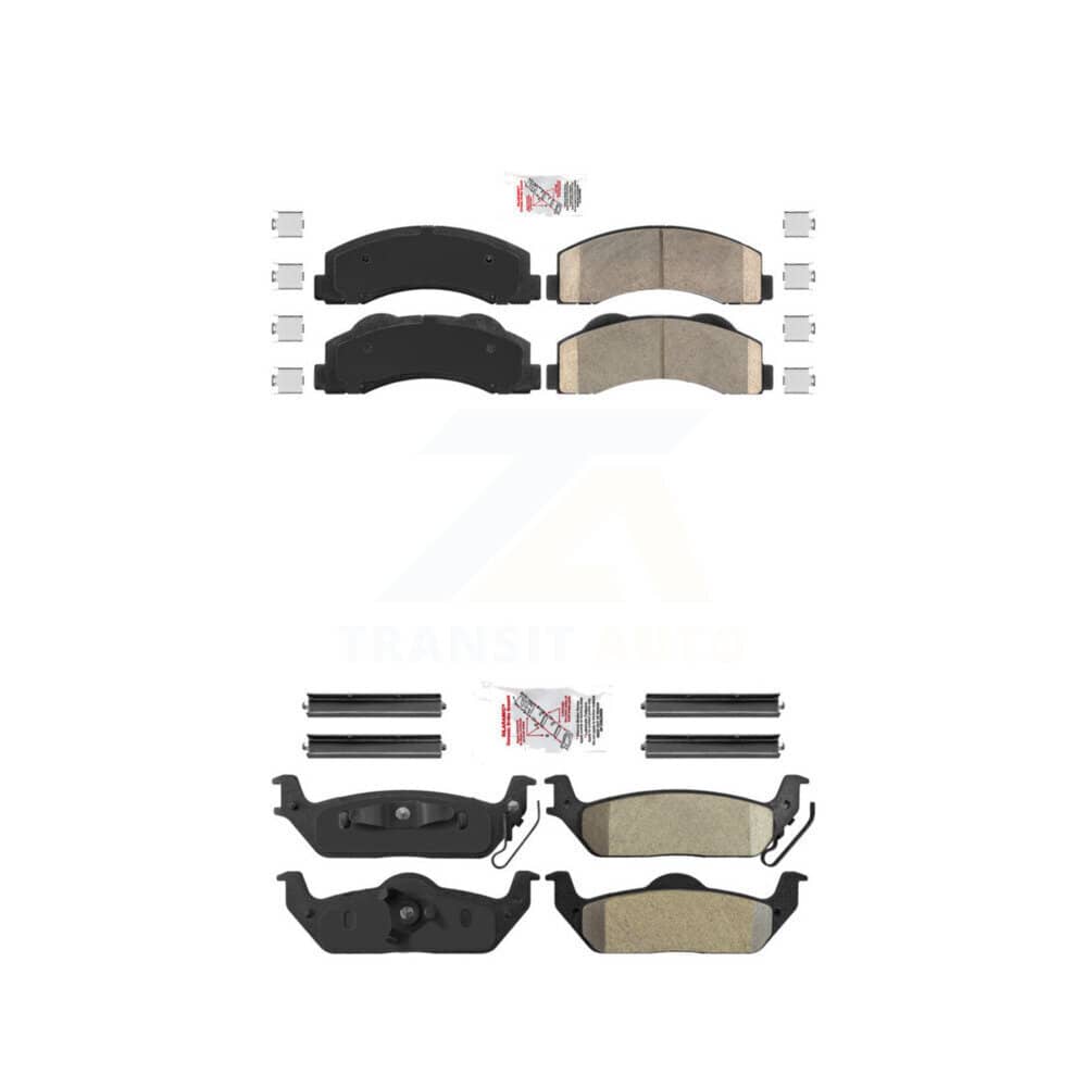 AmeriBRAKES - KNF-101369 - Front and Rear Disc Brake Pad Kits