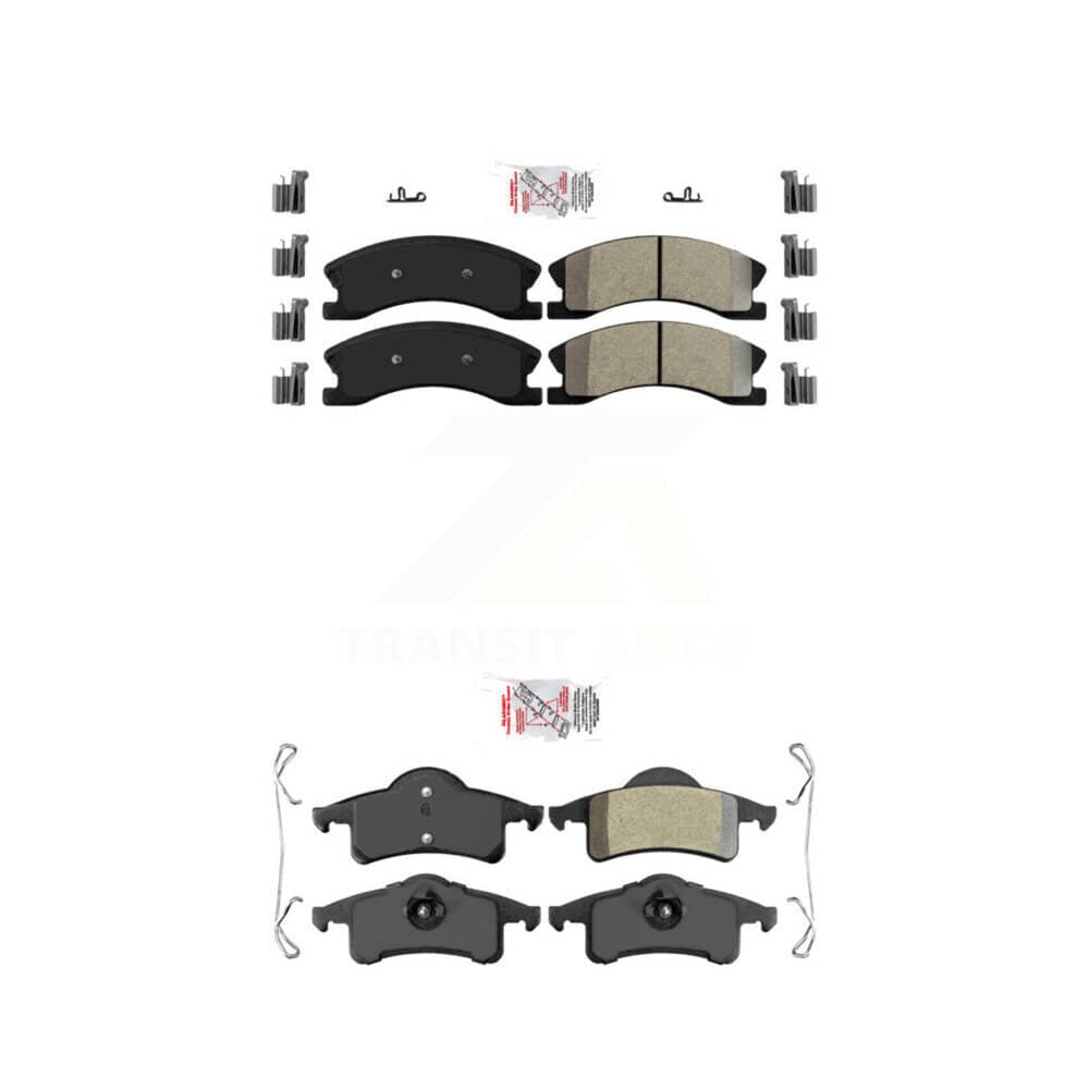 AmeriBRAKES - KNF-101380 - Front and Rear Disc Brake Pad Kits