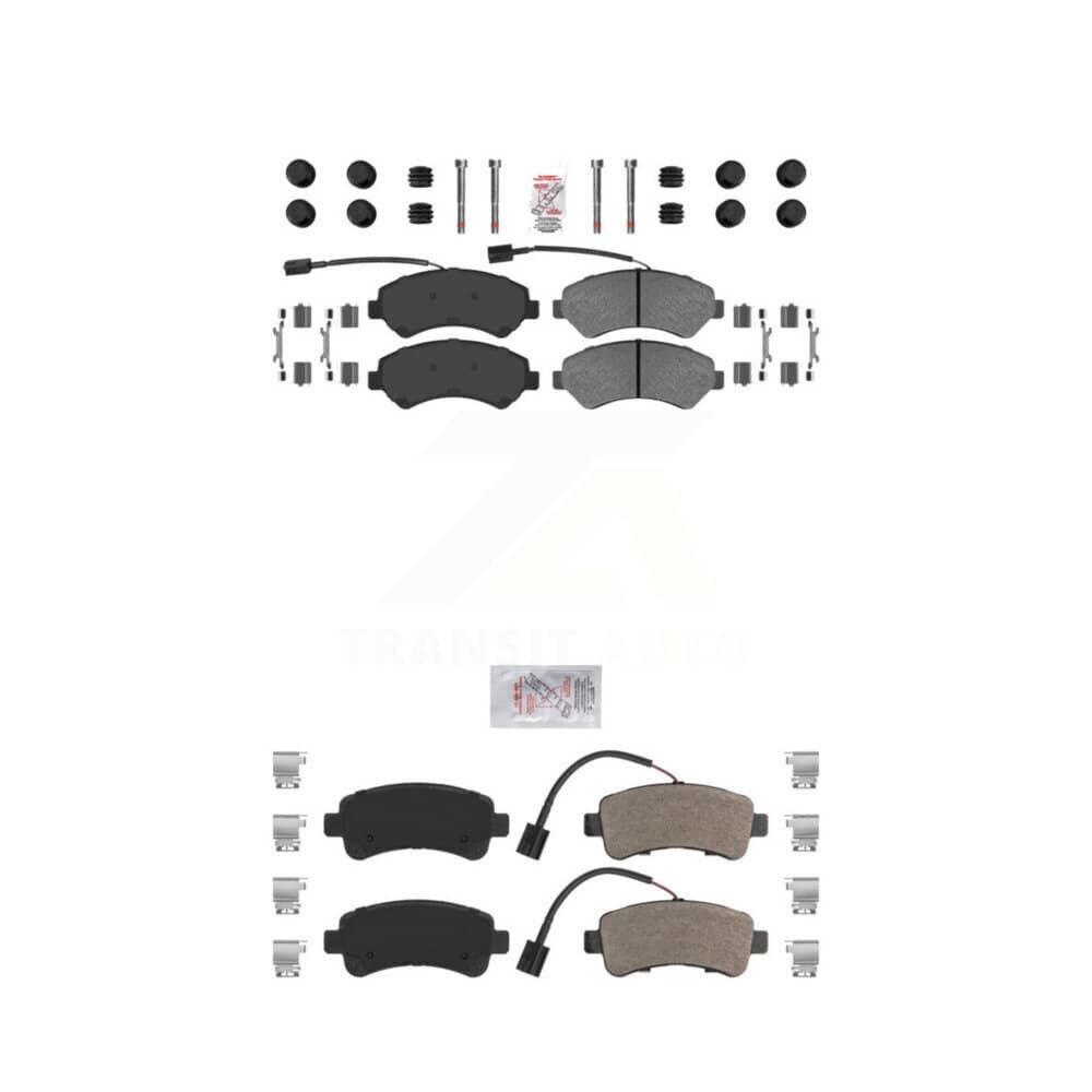 AmeriBRAKES - KNF-101385 - Front and Rear Disc Brake Pad Kits