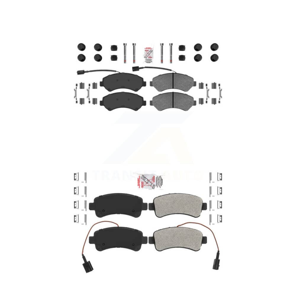 AmeriBRAKES - KNF-101386 - Front and Rear Disc Brake Pad Kits