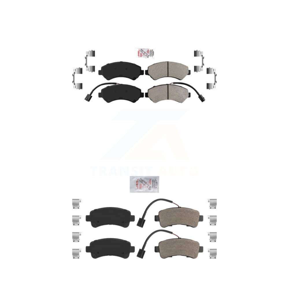 AmeriBRAKES - KNF-101387 - Front and Rear Disc Brake Pad Kits
