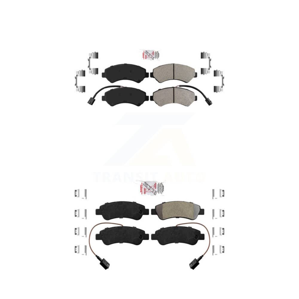 AmeriBRAKES - KNF-101389 - Front and Rear Disc Brake Pad Kits