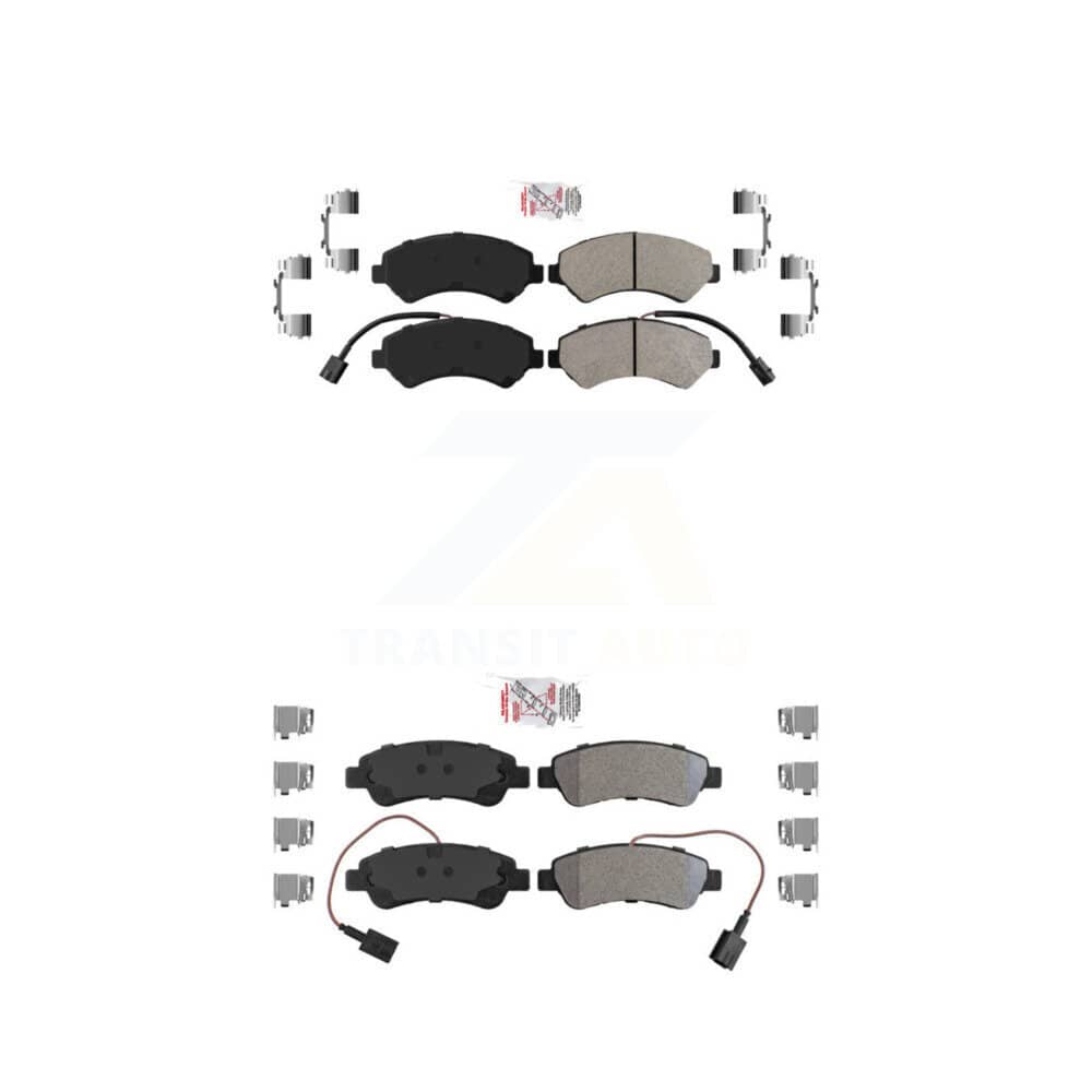 AmeriBRAKES - KNF-101390 - Front and Rear Disc Brake Pad Kits