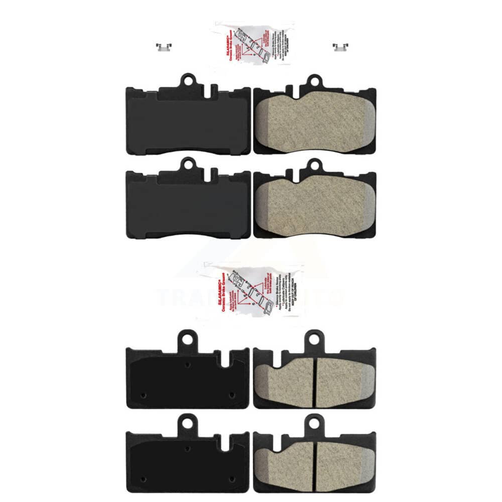 AmeriBRAKES - KNF-101393 - Front and Rear Disc Brake Pad Kits