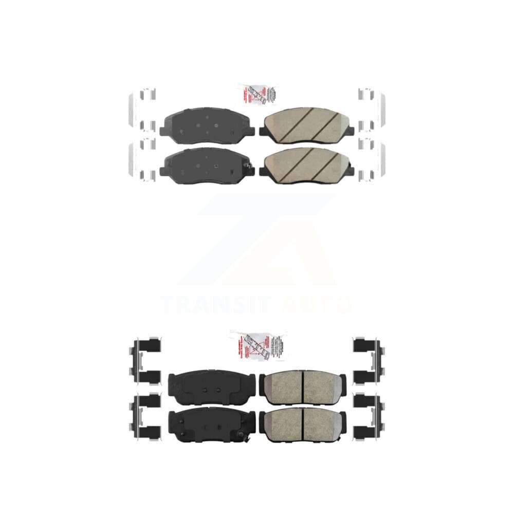 AmeriBRAKES - KNF-101395 - Front and Rear Disc Brake Pad Kits