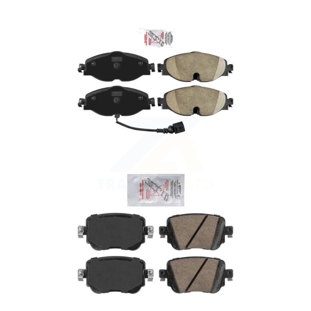 AmeriBRAKES - KNF-101417 - Front and Rear Disc Brake Pad Kits