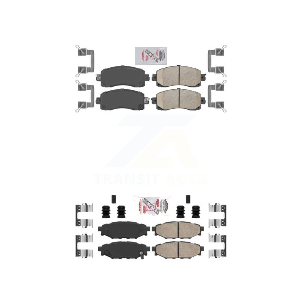 AmeriBRAKES - KNF-101429 - Front and Rear Disc Brake Pad Kits