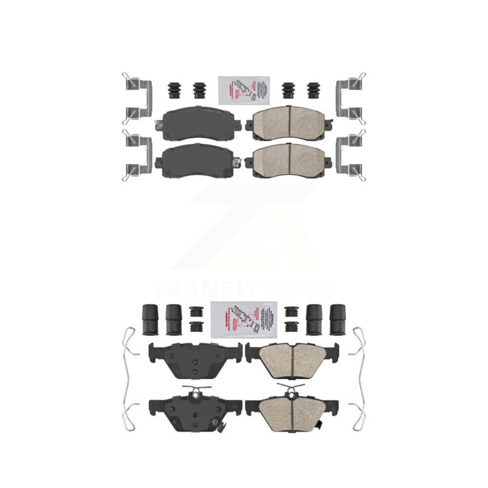 AmeriBRAKES - KNF-101432 - Front and Rear Disc Brake Pad Kits