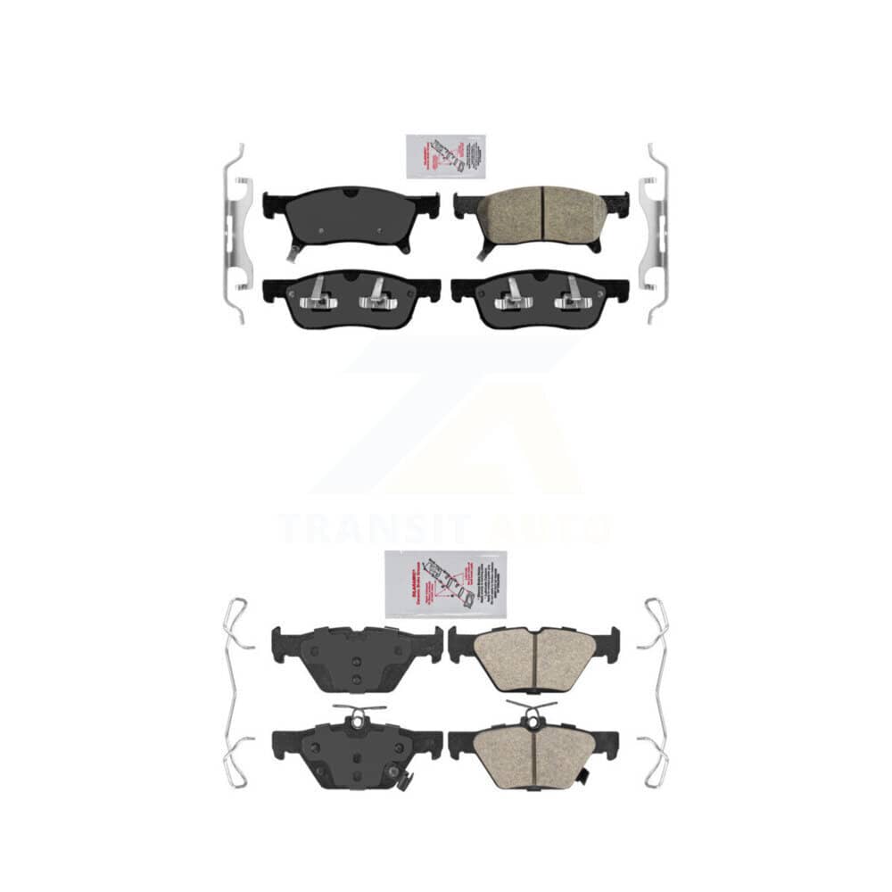 AmeriBRAKES - KNF-101436 - Front and Rear Disc Brake Pad Kits