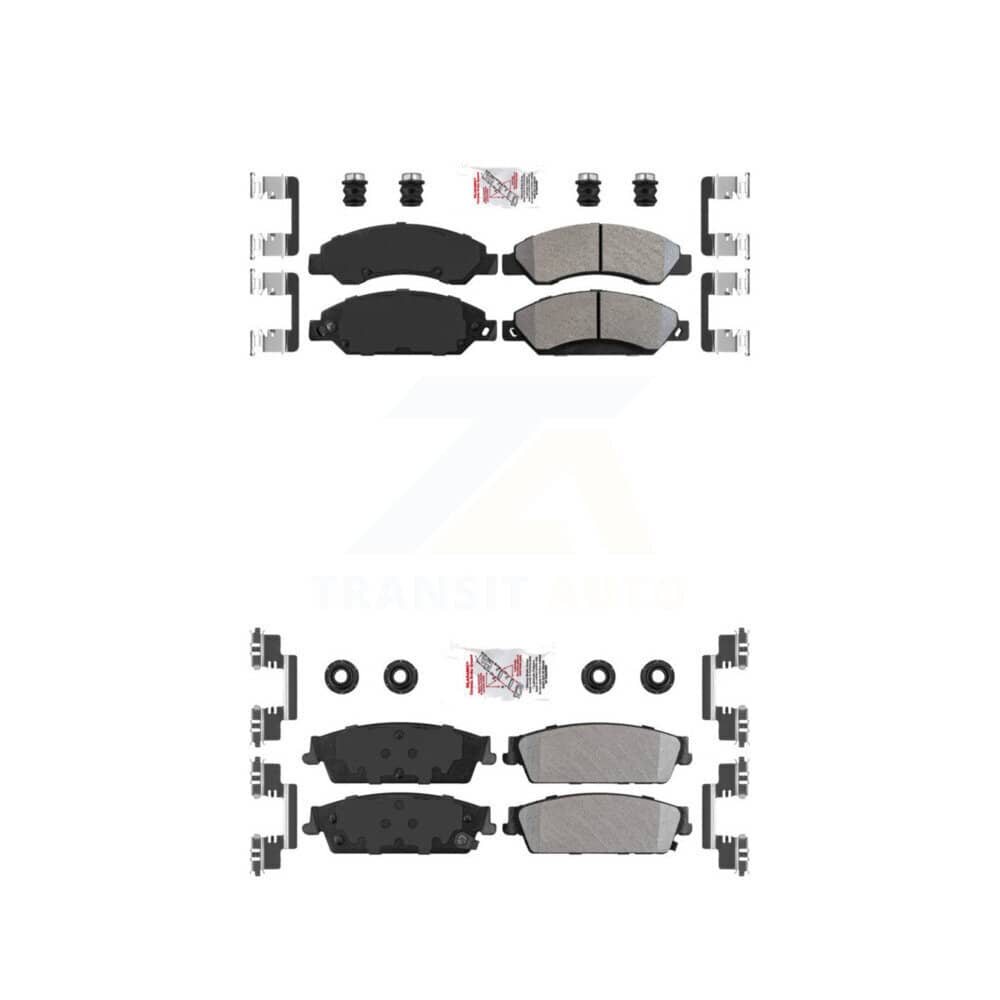 AmeriBRAKES - KNF-101448 - Front and Rear Disc Brake Pad Kits