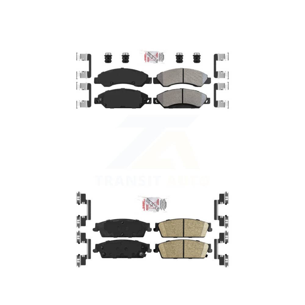 AmeriBRAKES - KNF-101449 - Front and Rear Disc Brake Pad Kits