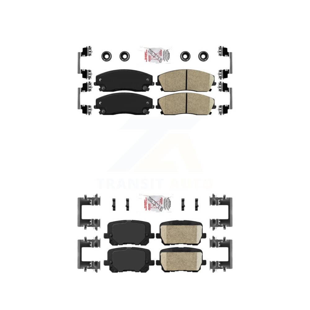 AmeriBRAKES - KNF-101480 - Front and Rear Disc Brake Pad Kits