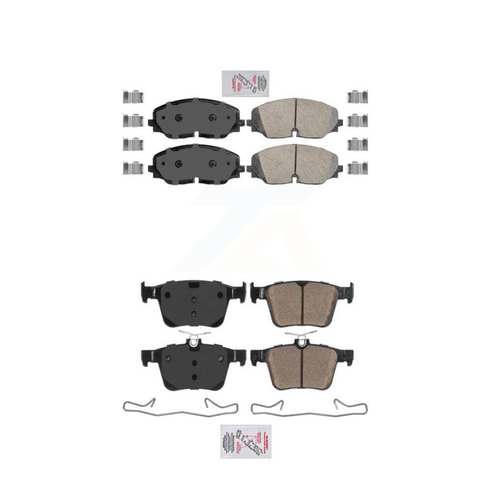 AmeriBRAKES - KNF-101484 - Front and Rear Disc Brake Pad Kits