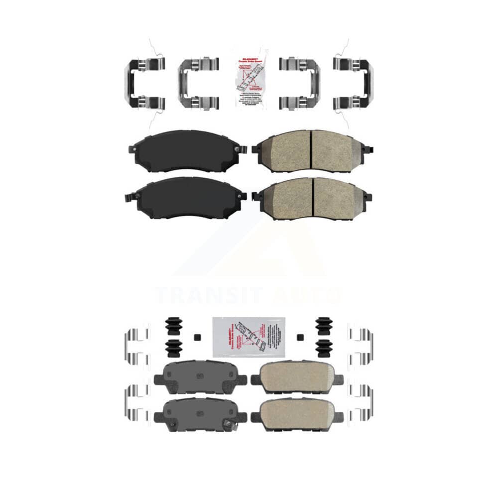 AmeriBRAKES - KNF-101485 - Front and Rear Disc Brake Pad Kits
