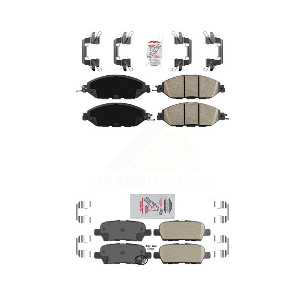 AmeriBRAKES - KNF-101506 - Front and Rear Disc Brake Pad Kits