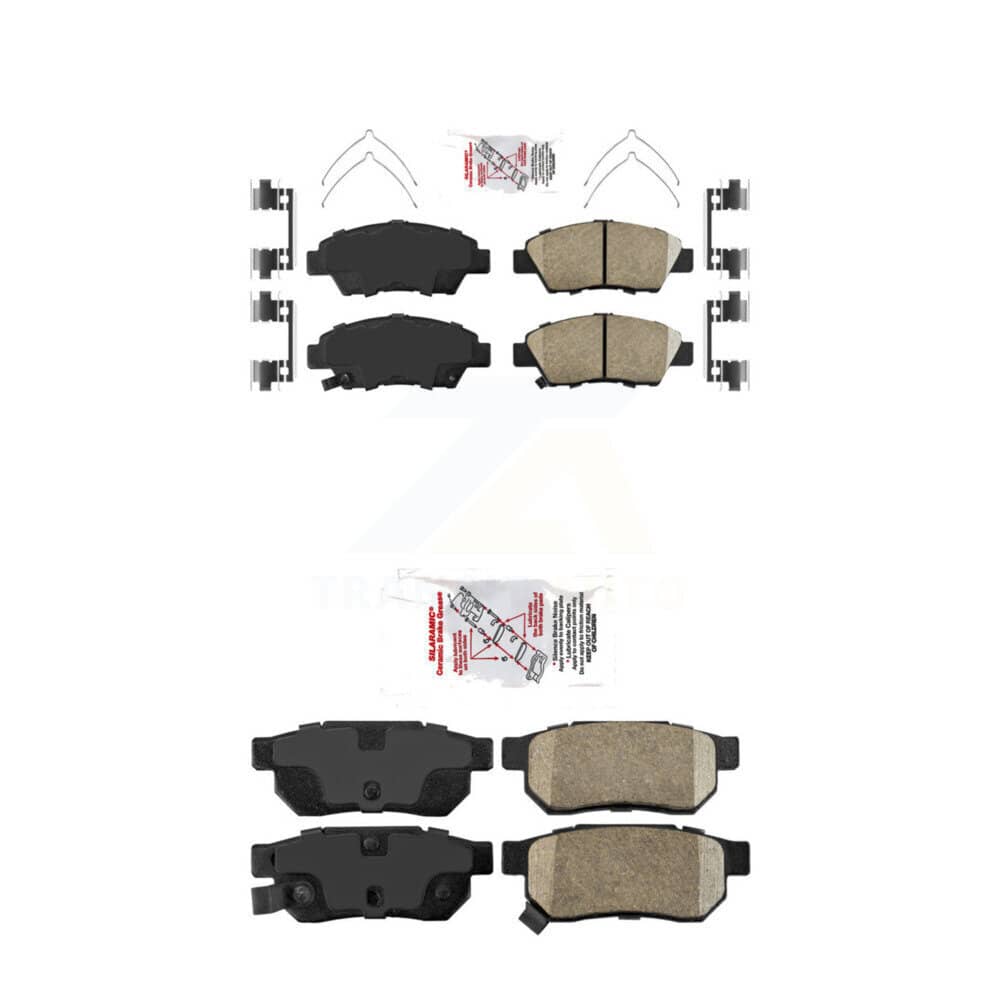 AmeriBRAKES - KNF-101512 - Front and Rear Disc Brake Pad Kits