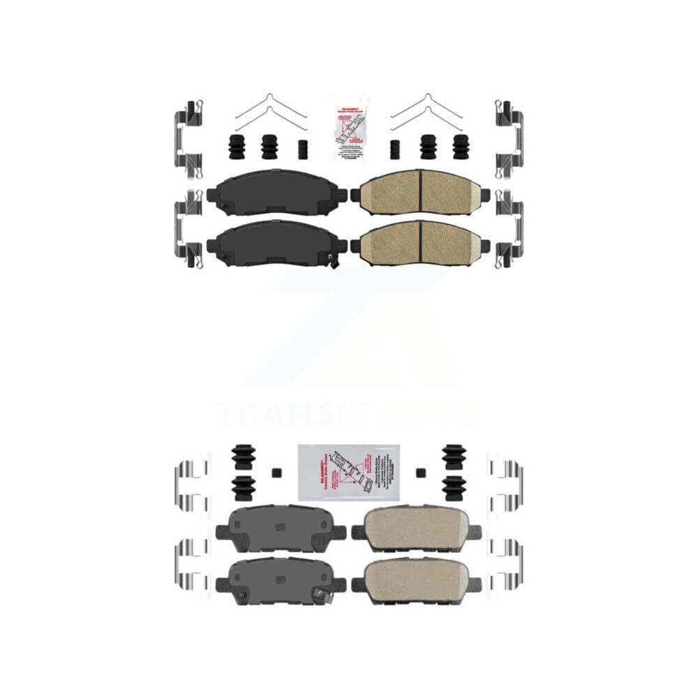 AmeriBRAKES - KNF-101524 - Front and Rear Disc Brake Pad Kits