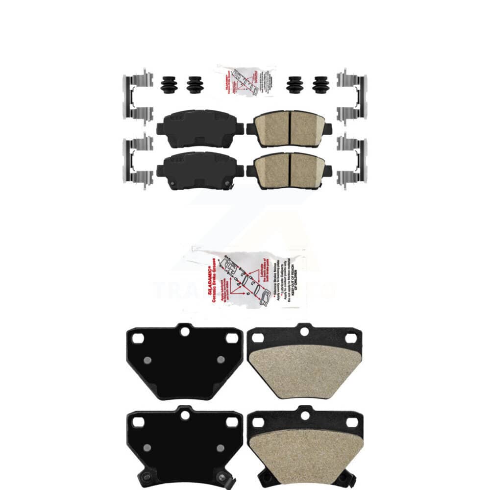 AmeriBRAKES - KNF-101536 - Front and Rear Disc Brake Pad Kits