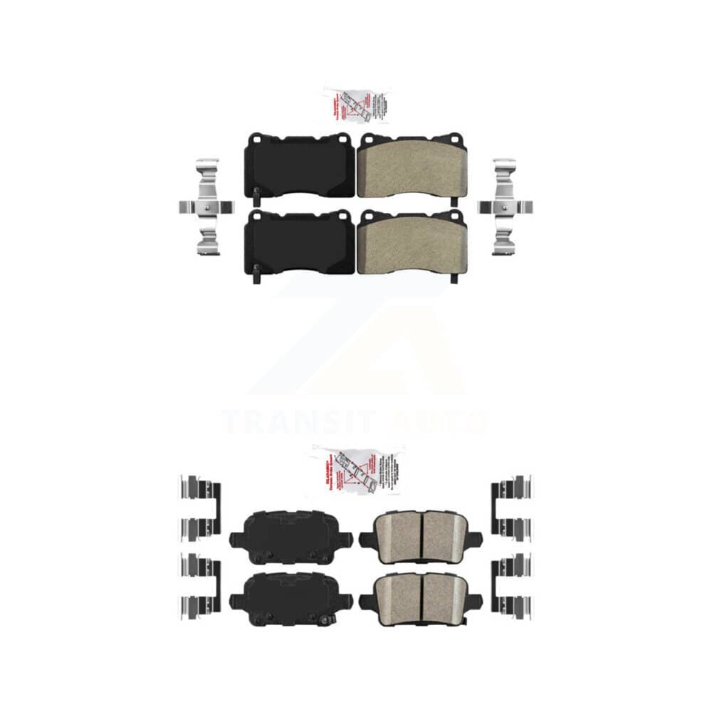 AmeriBRAKES - KNF-101539 - Front and Rear Disc Brake Pad Kits