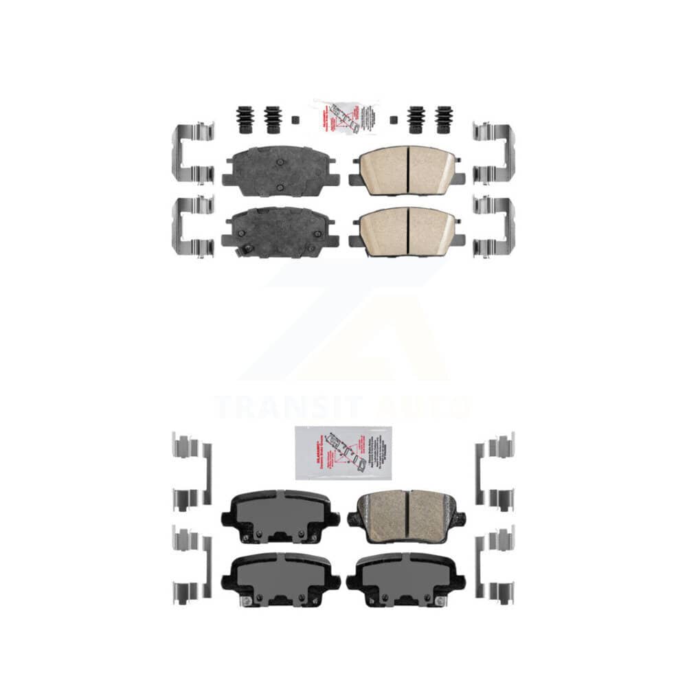 AmeriBRAKES - KNF-101541 - Front and Rear Disc Brake Pad Kits