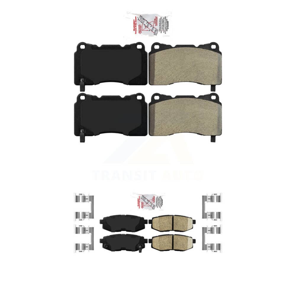 AmeriBRAKES - KNF-101554 - Front and Rear Disc Brake Pad Kits