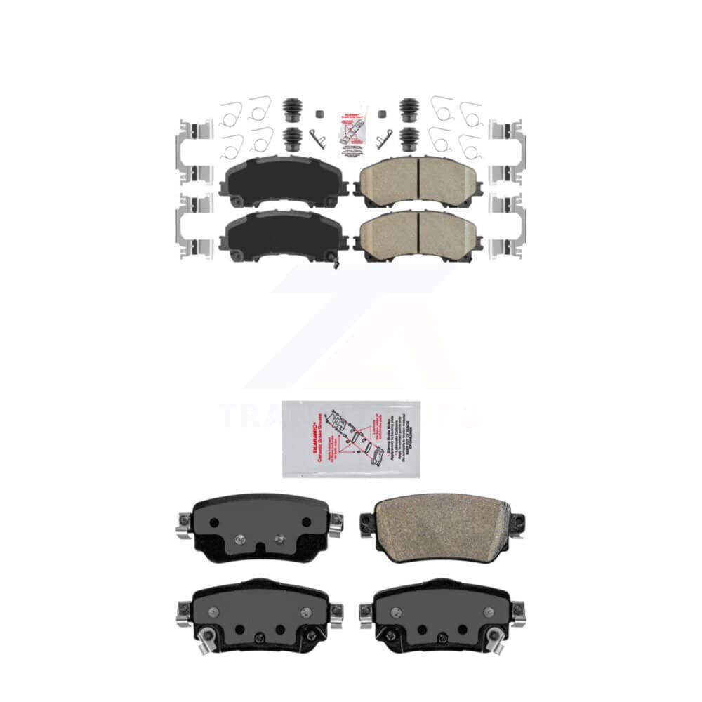 AmeriBRAKES - KNF-101559 - Front and Rear Disc Brake Pad Kits
