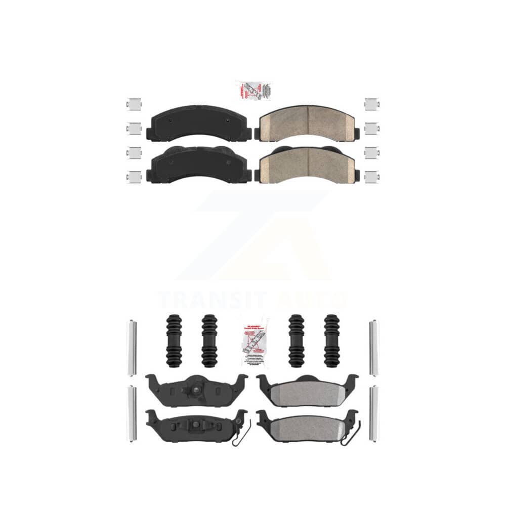 AmeriBRAKES - KNF-101562 - Front and Rear Disc Brake Pad Kits