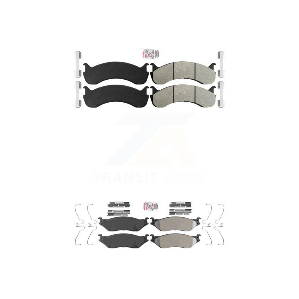 AmeriBRAKES - KNF-101566 - Front and Rear Disc Brake Pad Kits
