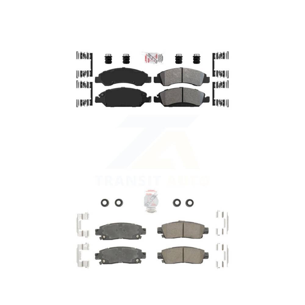 AmeriBRAKES - KNF-101608 - Front and Rear Disc Brake Pad Kits