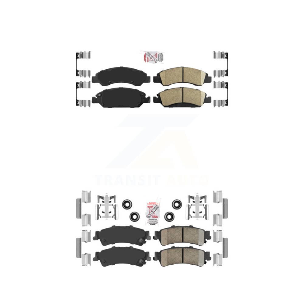 AmeriBRAKES - KNF-101612 - Front and Rear Disc Brake Pad Kits
