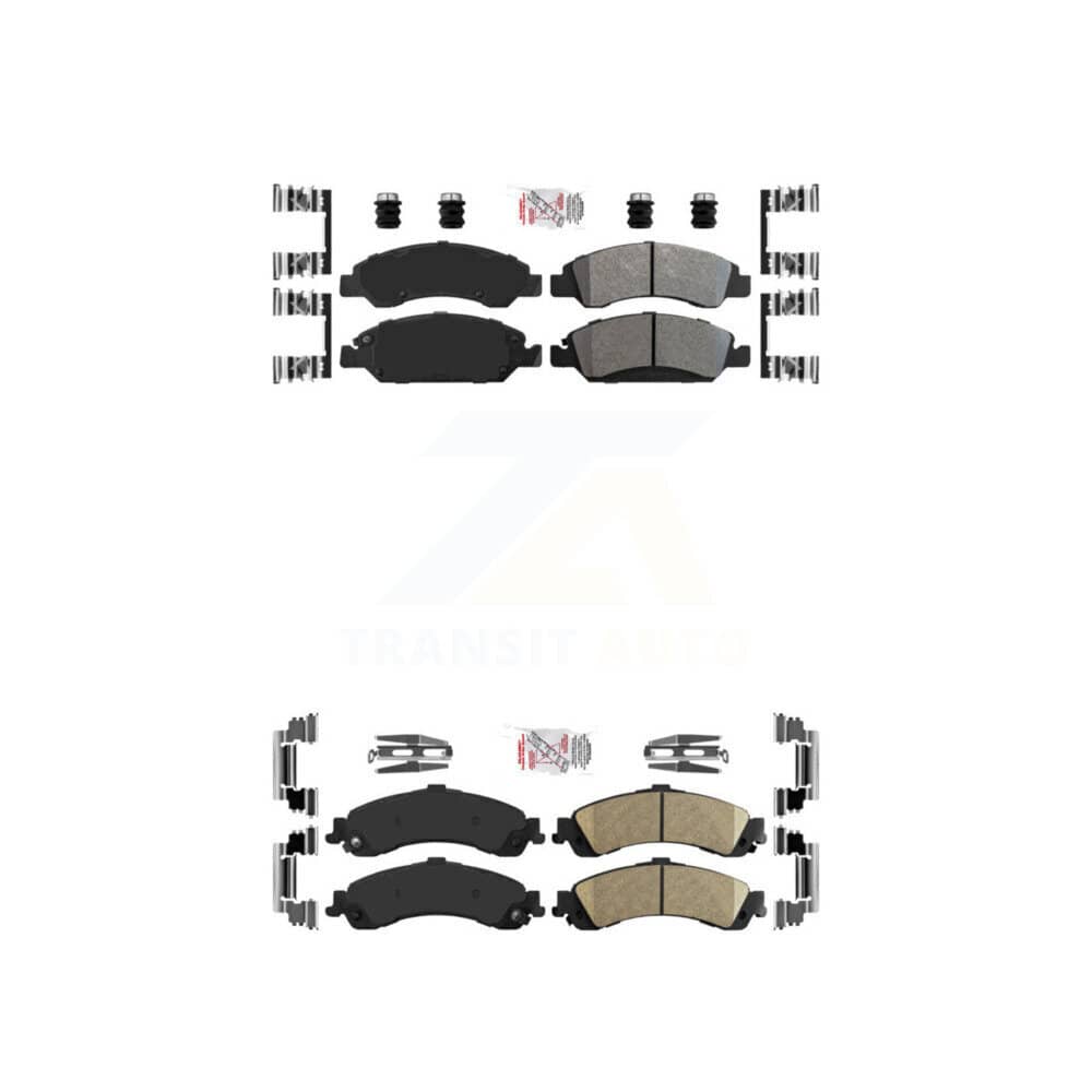 AmeriBRAKES - KNF-101617 - Front and Rear Disc Brake Pad Kits