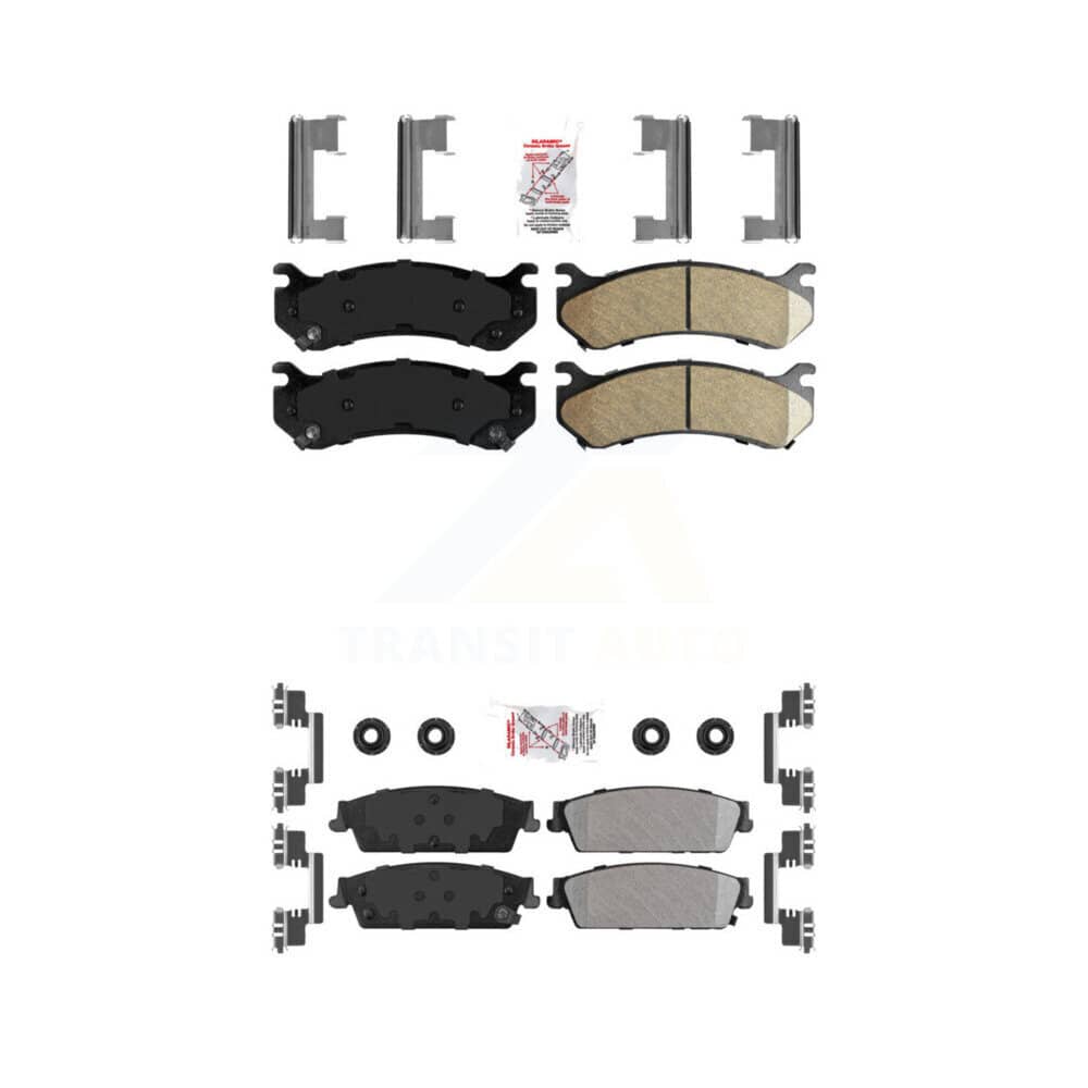 AmeriBRAKES - KNF-101618 - Front and Rear Disc Brake Pad Kits