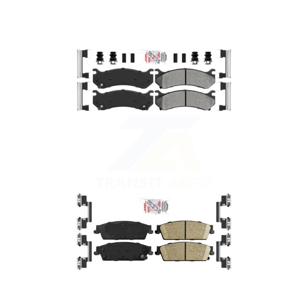 AmeriBRAKES - KNF-101621 - Front and Rear Disc Brake Pad Kits