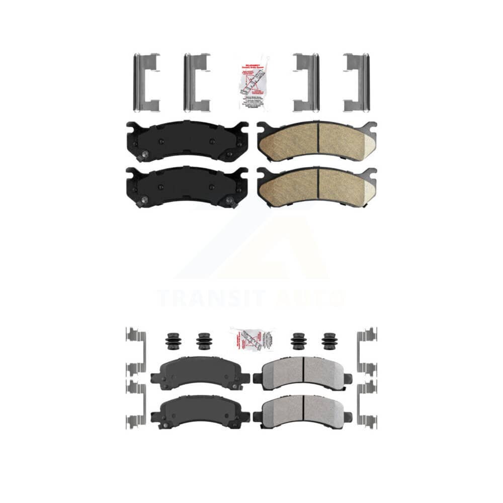 AmeriBRAKES - KNF-101627 - Front and Rear Disc Brake Pad Kits