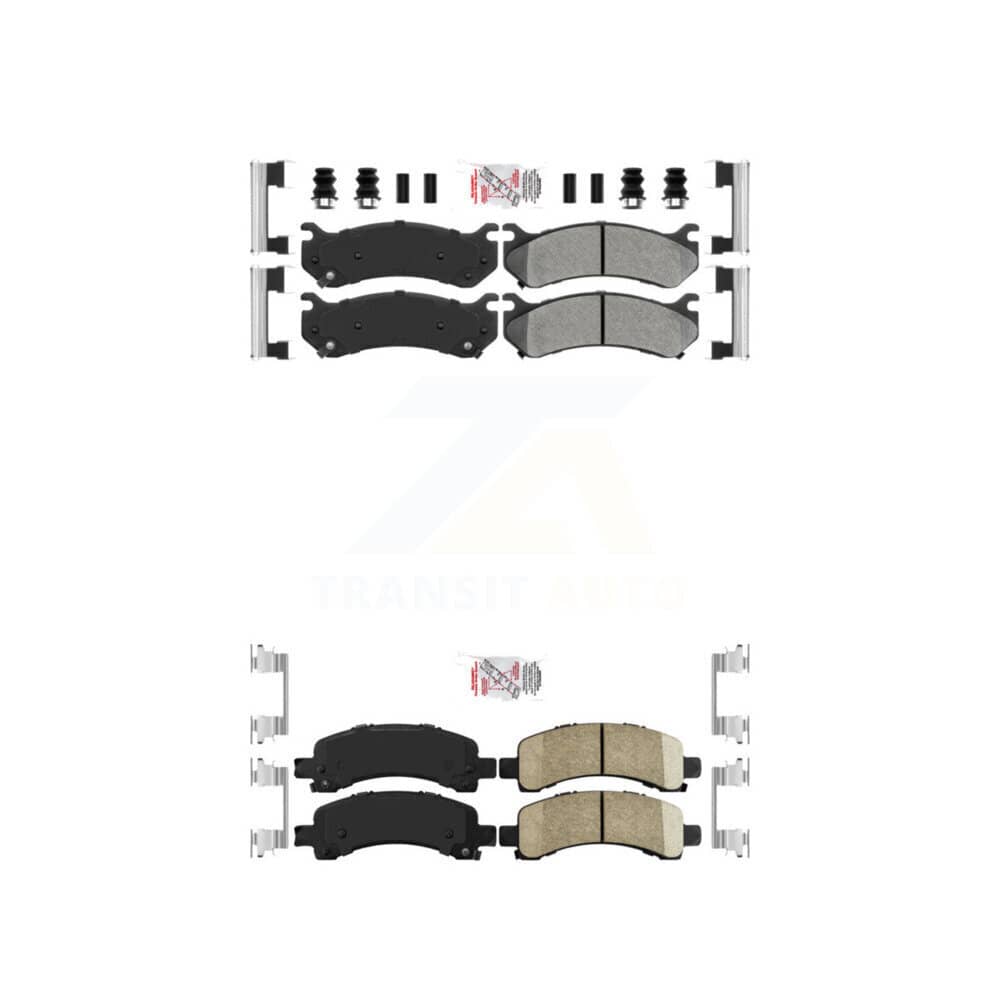 AmeriBRAKES - KNF-101628 - Front and Rear Disc Brake Pad Kits