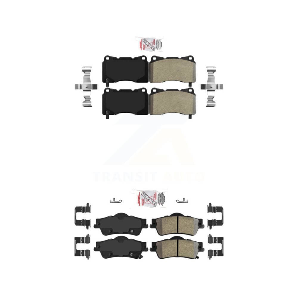 AmeriBRAKES - KNF-101649 - Front and Rear Disc Brake Pad Kits