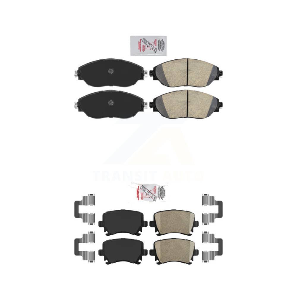 AmeriBRAKES - KNF-101657 - Front and Rear Disc Brake Pad Kits